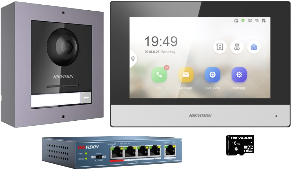 Hikvision video intercom with PoE